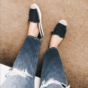 Navy Espadrille Sandals